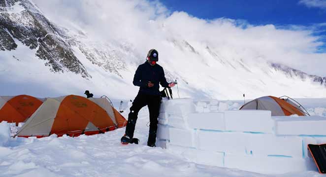 Iridium GO! winter guy